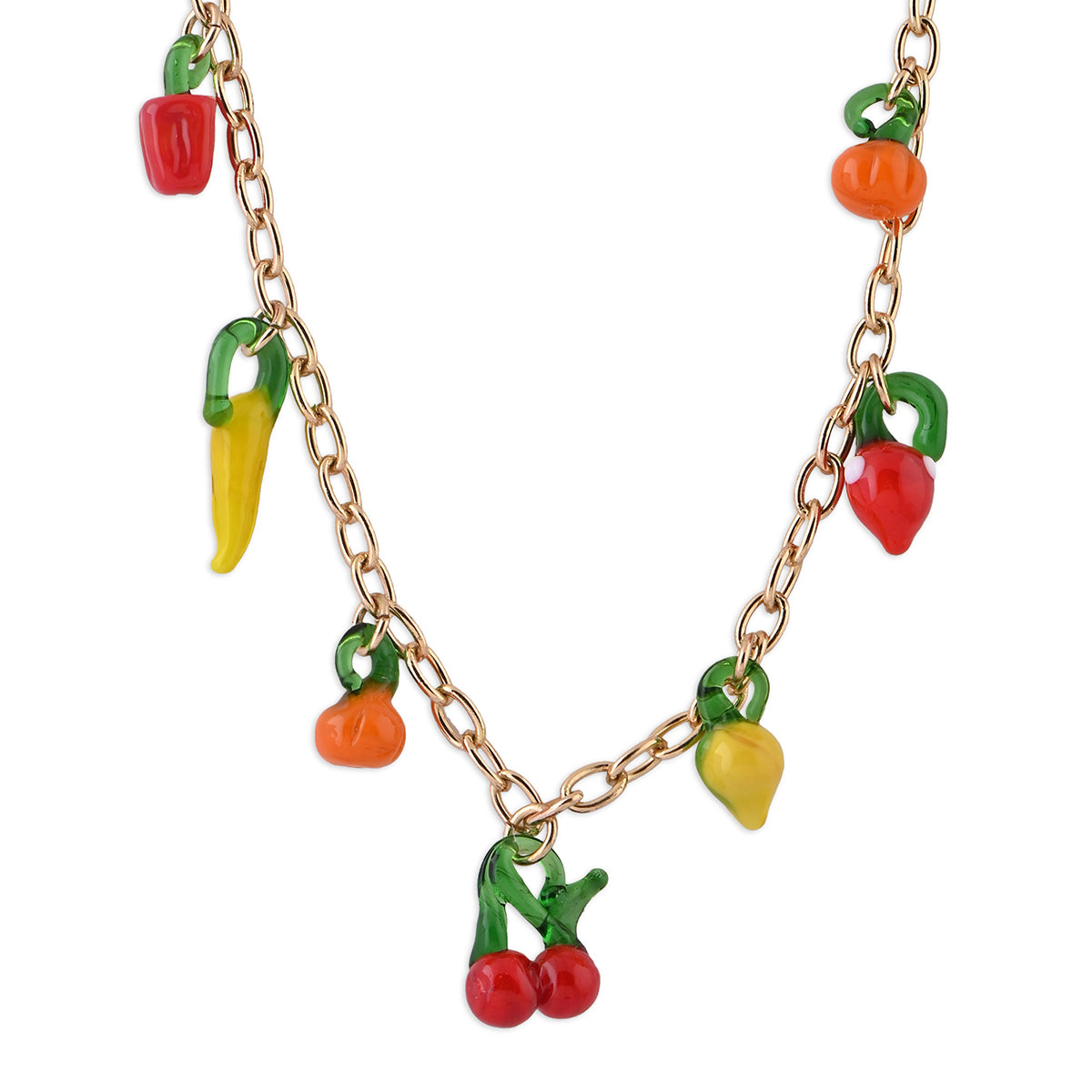 Tooty Fruity Veggie Pop Charm Necklace