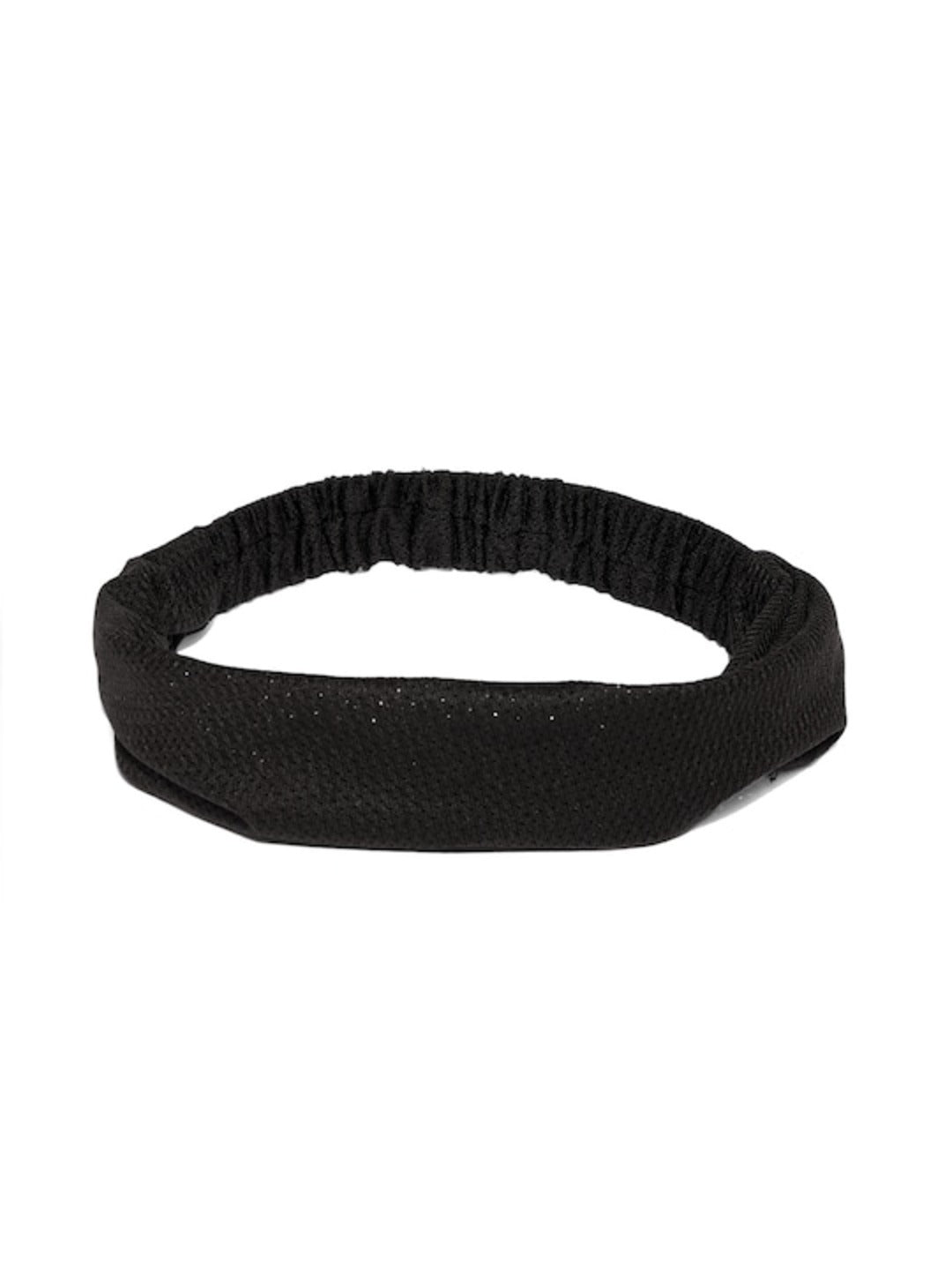 Chic Black Textured Turban Headband