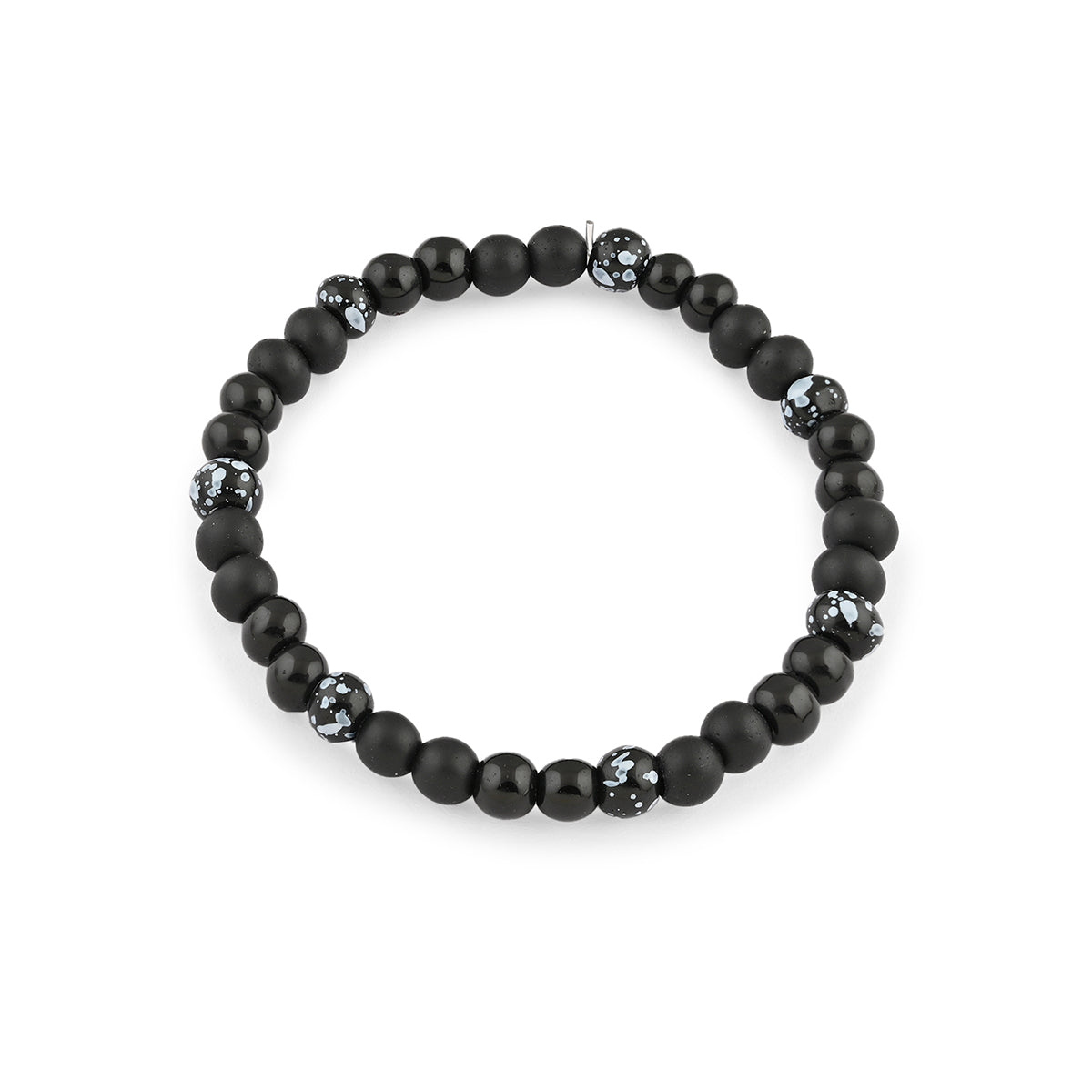 Midnight Stack – Set of 3 Black Beaded Bracelets