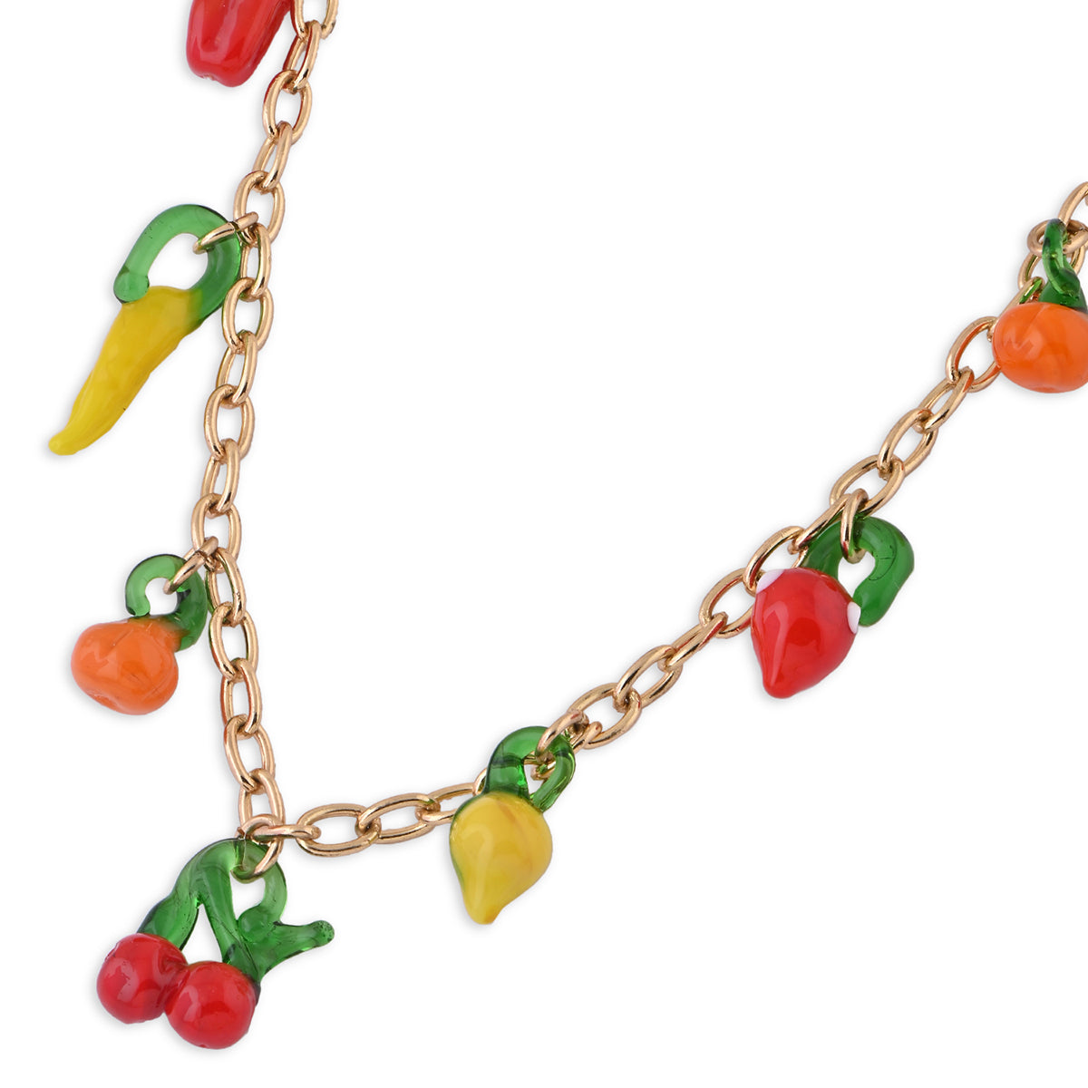 Tooty Fruity Veggie Pop Charm Necklace