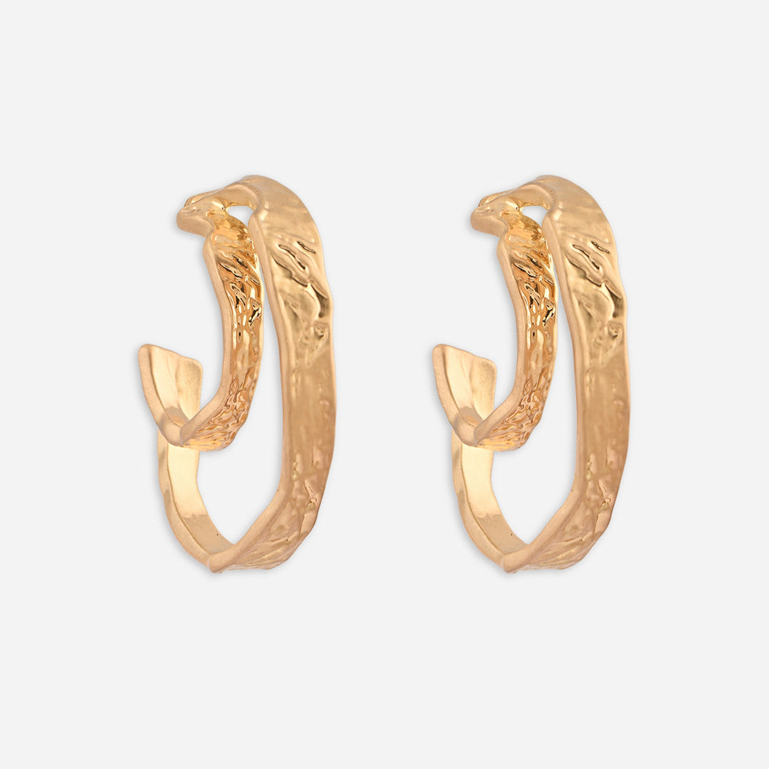 Lava Loop Double Layered Hoops