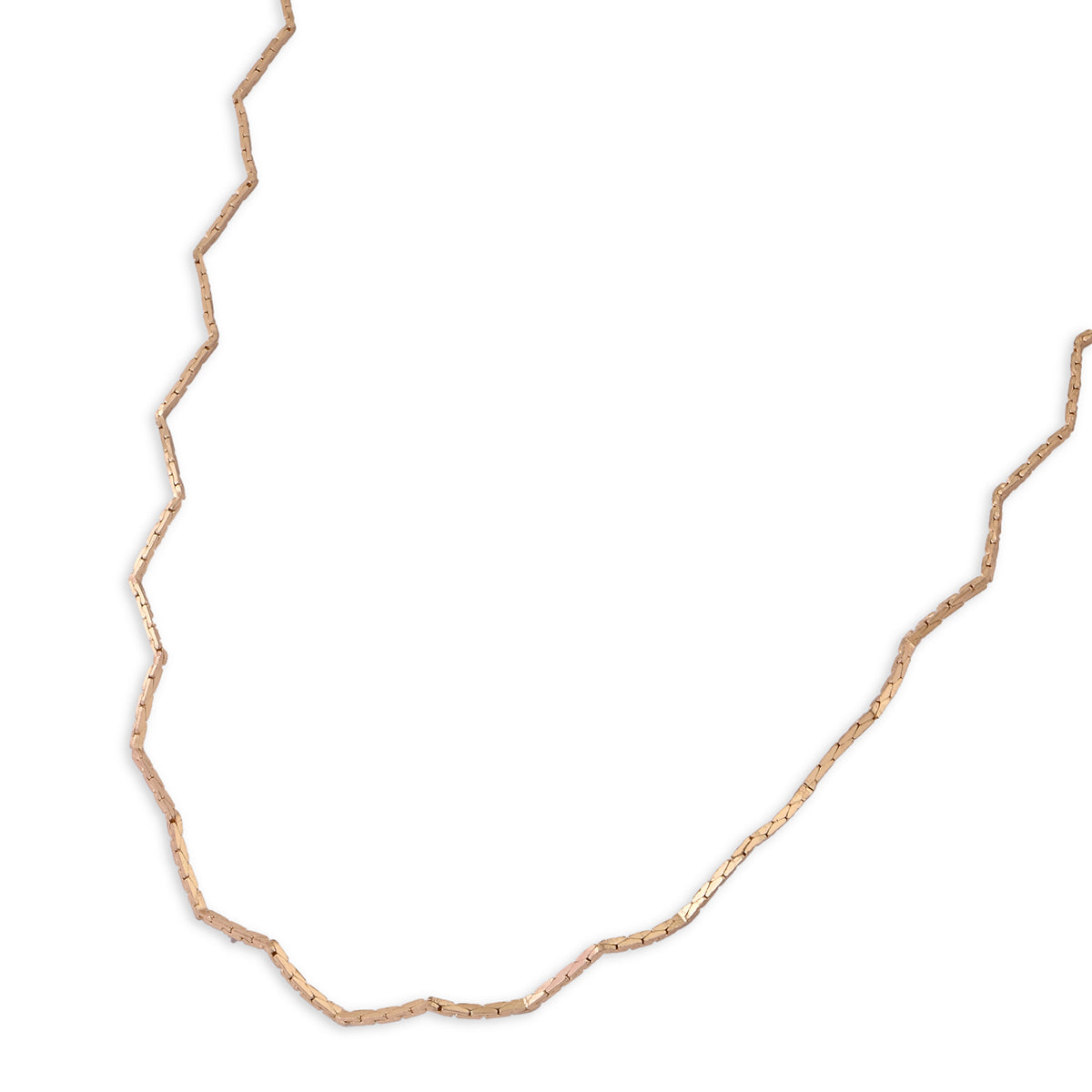 Gold Zigzag Choker Necklace