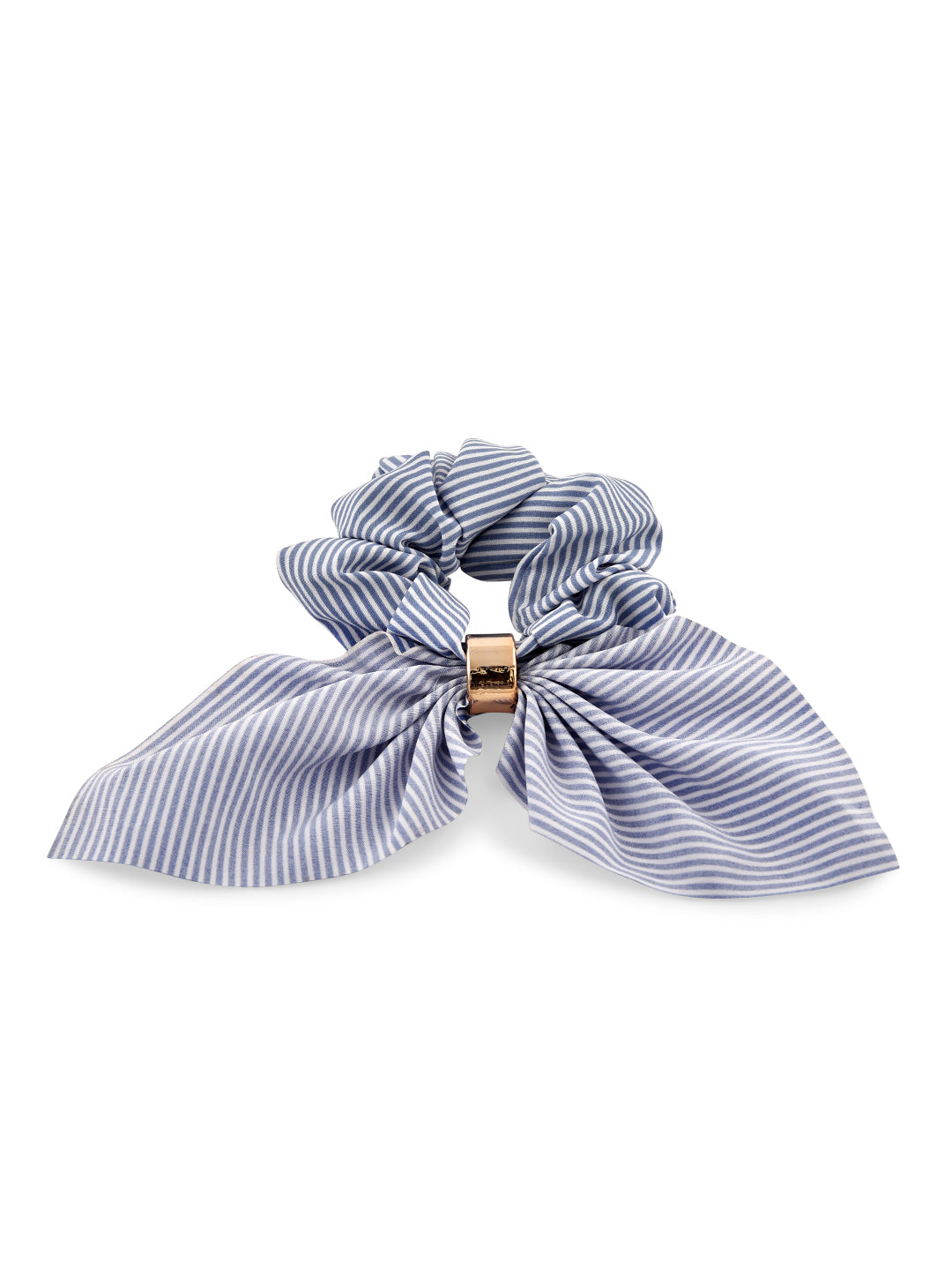 Striped Bow Hair Scrunchies Set of 2