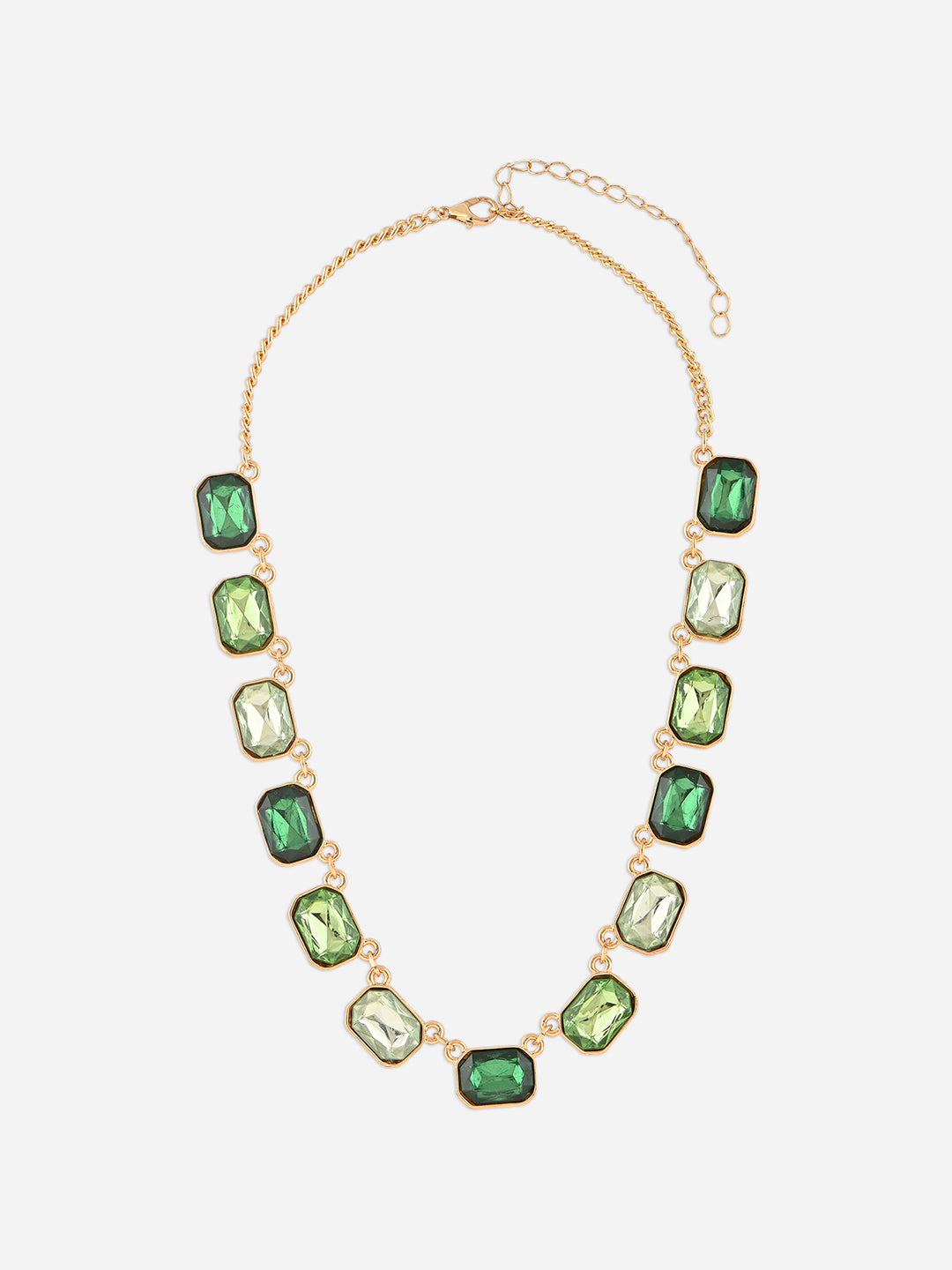 Green Queen Golden Choker Necklace