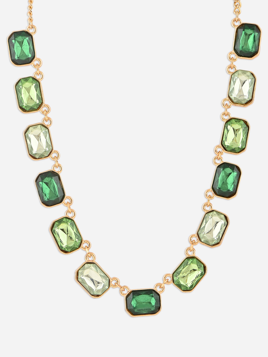 Green Queen Golden Choker Necklace