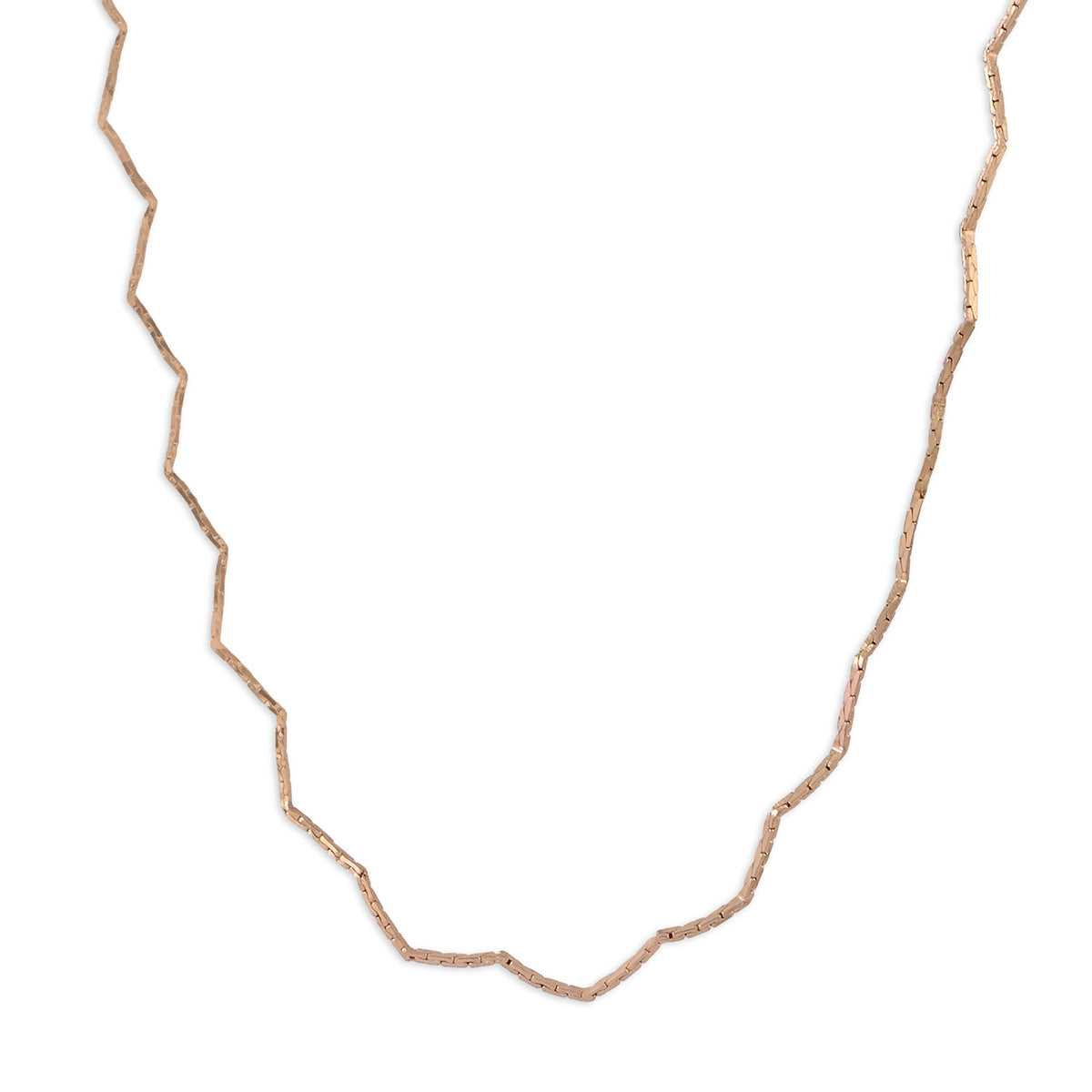 Gold Zigzag Choker Necklace