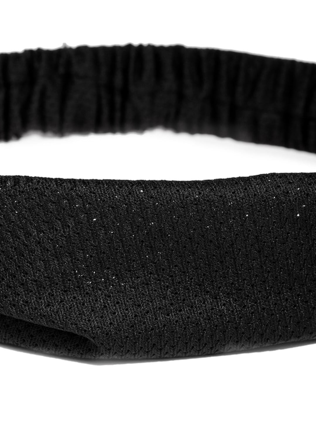 Chic Black Textured Turban Headband