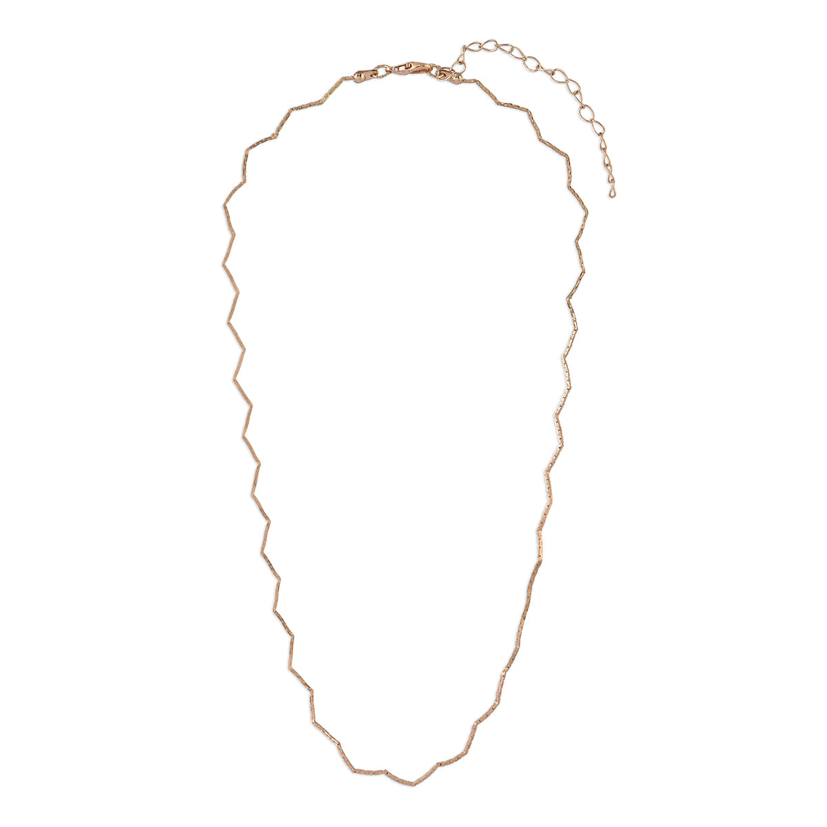 Gold Zigzag Choker Necklace