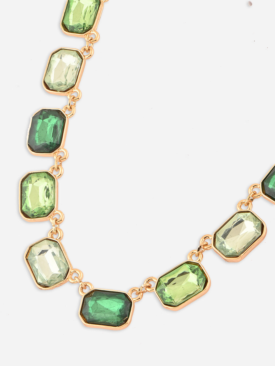 Green Queen Golden Choker Necklace