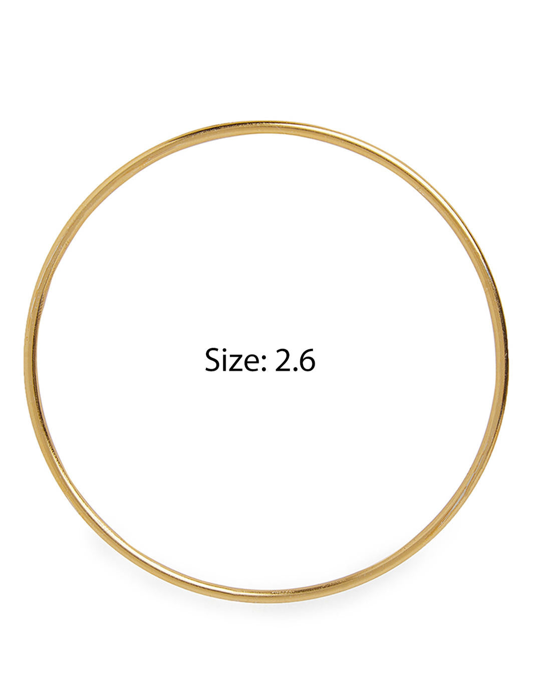 Fida set of 18 gold-plated metal bangles for women – sleek traditional Indian jewellery stack dimension
