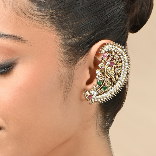 Rajwada Heritage Paisley Statement Earrings
