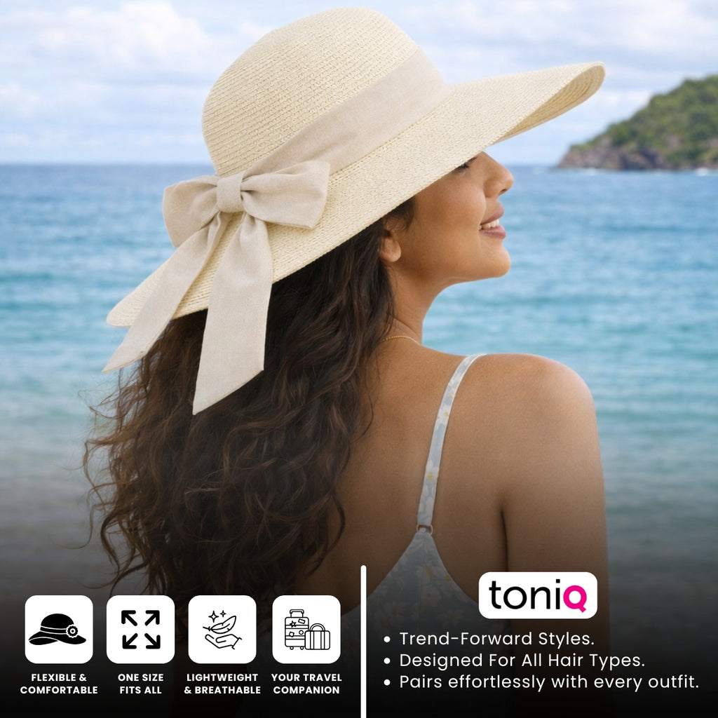 Malibu Tan Scarf White Beach Hat