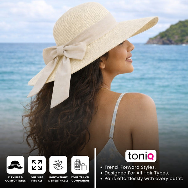 Malibu Tan Scarf White Beach Hat