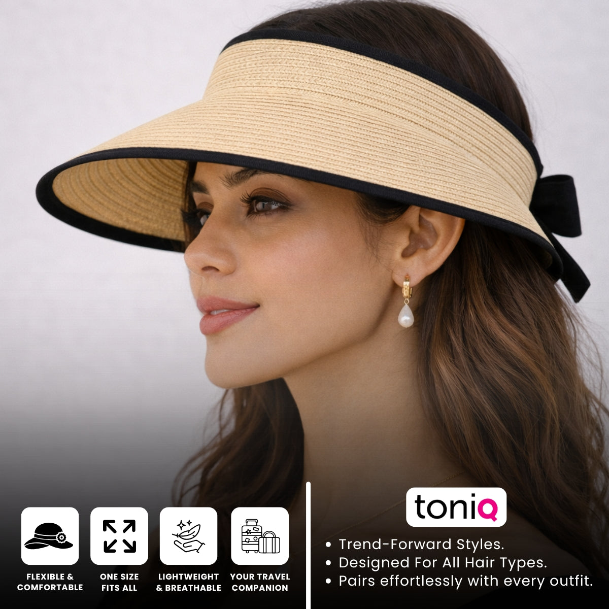 Bowline Chic Visor Beach Hat