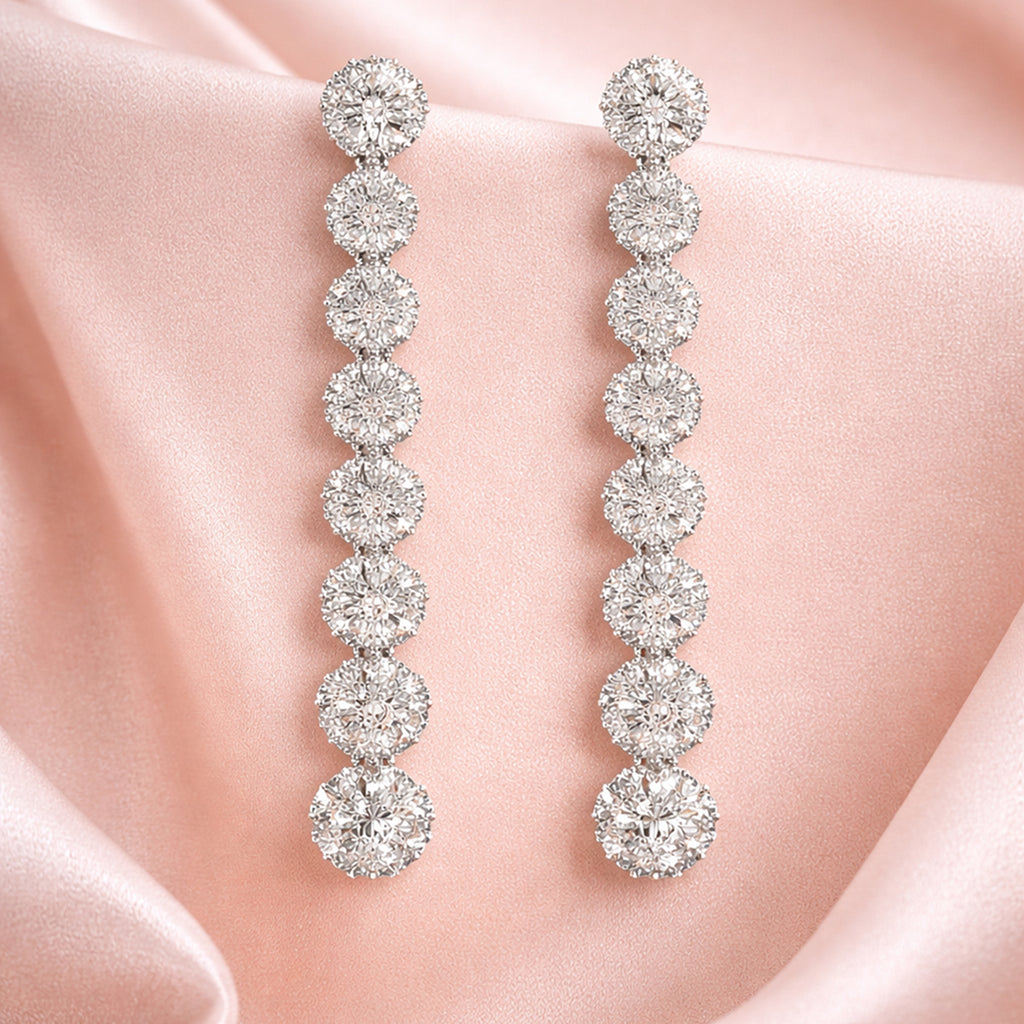 Celestial Linear Column Drop Earring