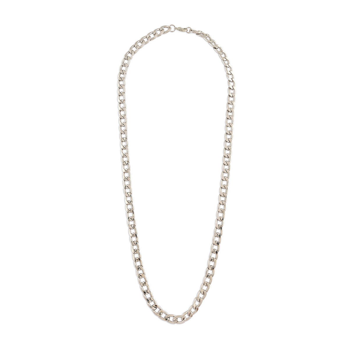 Men's Silver-Tone Cuban Link Chain