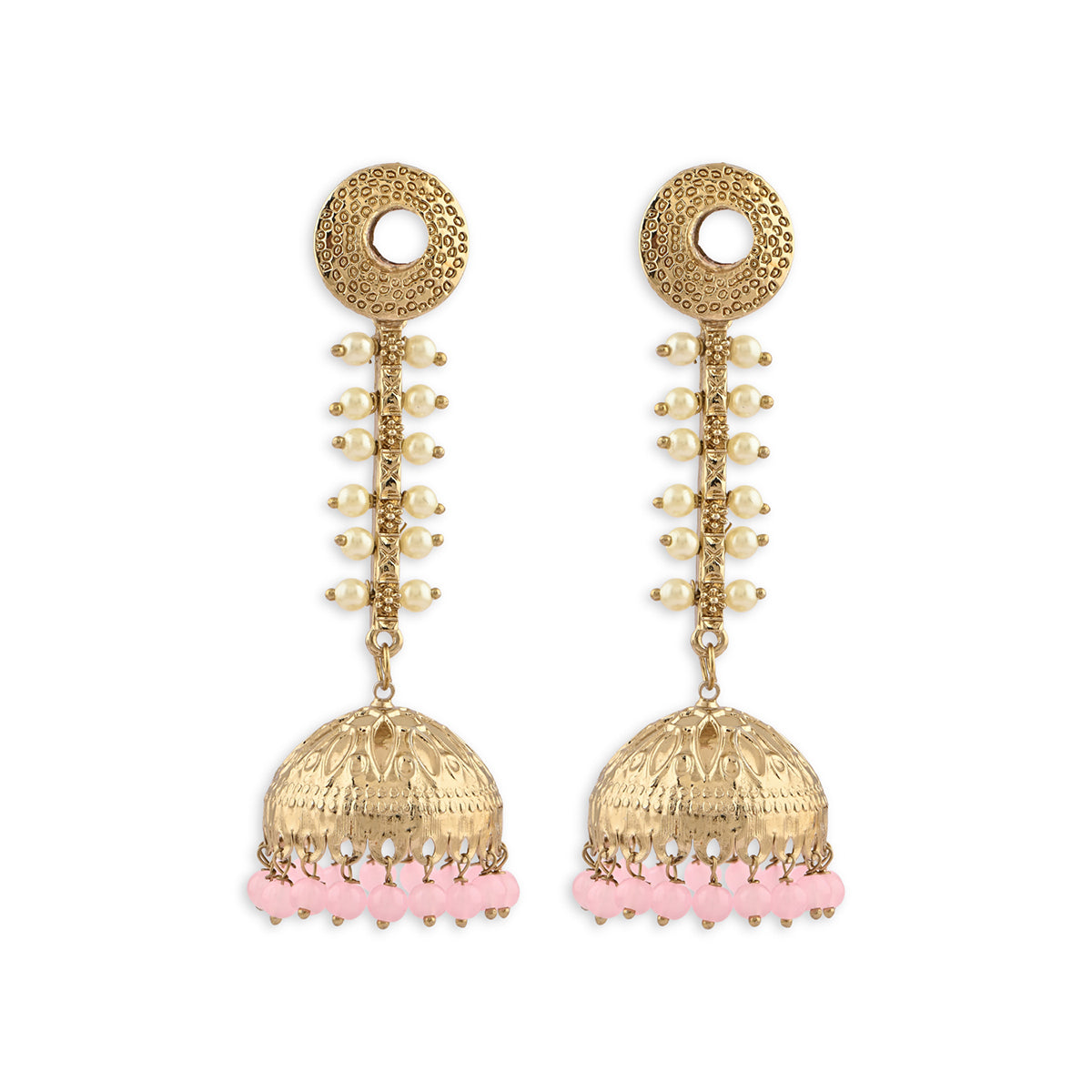 Divine Dome Bells Handcrafted Jhumka Earrings