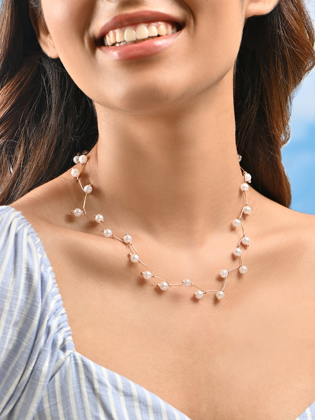 The Sylvana Pearl Choker Necklace