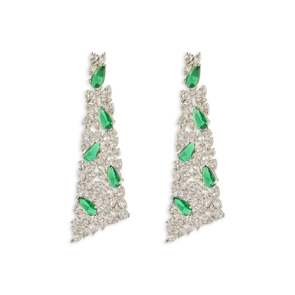 Handcrafted Emerald Spire Drop Earring