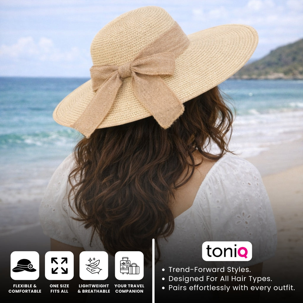 Sandswept Beige Floppy Beach Hat