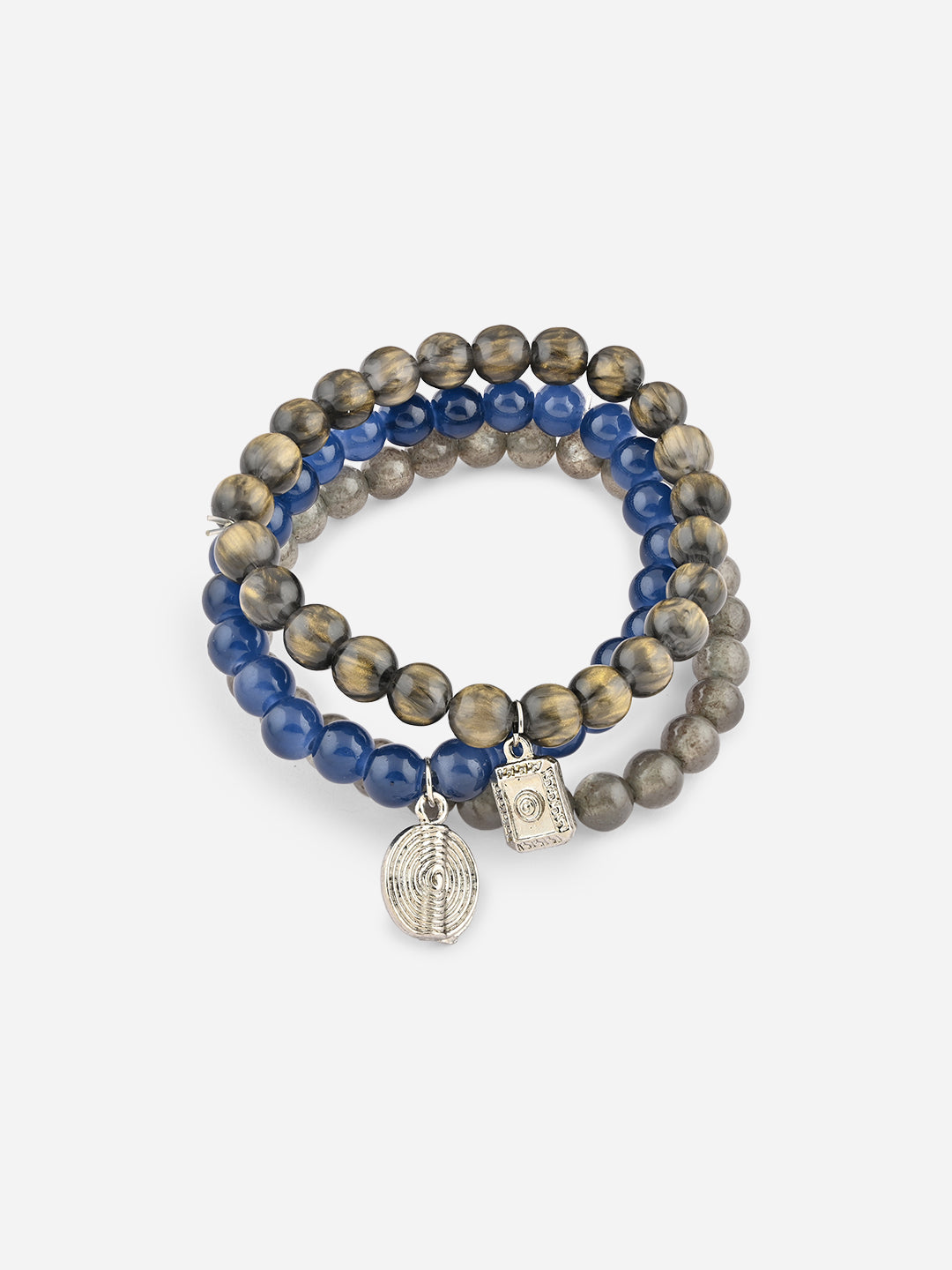 Steel Horizon Mens Bracelet Set of 3