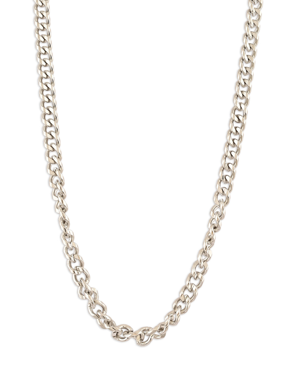 Silver Haze – Classic Cuban Chain for Men