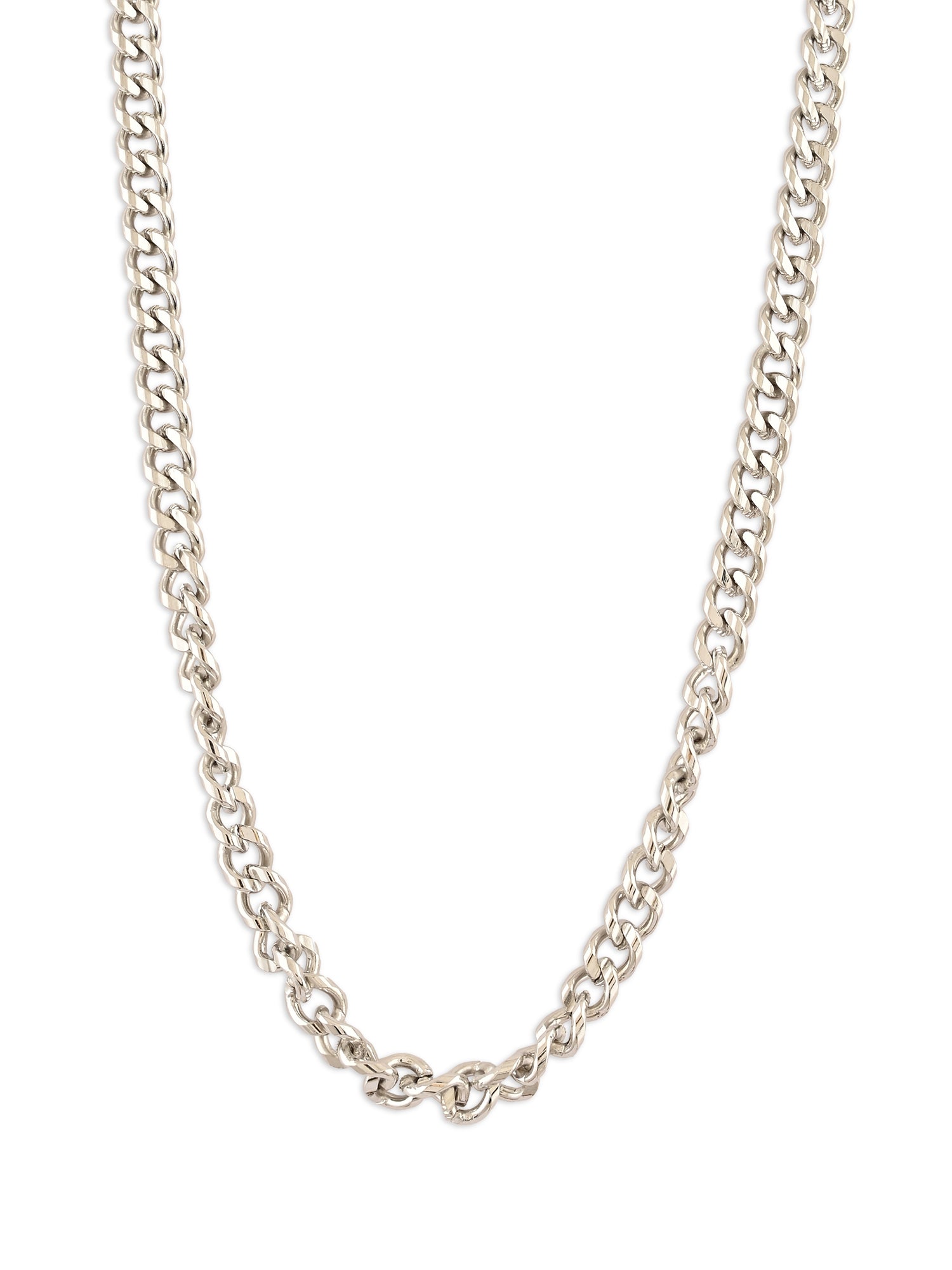Silver Haze – Classic Cuban Chain for Men