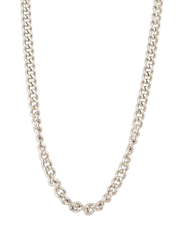 Silver Haze – Classic Cuban Chain for Men