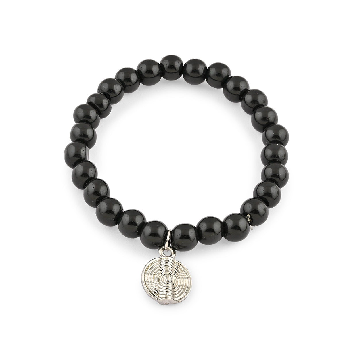 Midnight Stack – Set of 3 Black Beaded Bracelets
