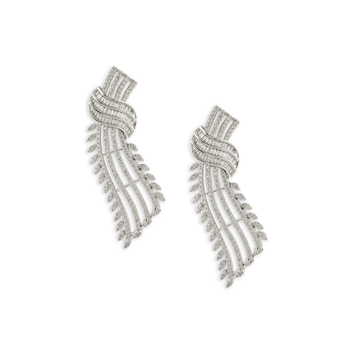 Winged Radiance Statement Drop Earring