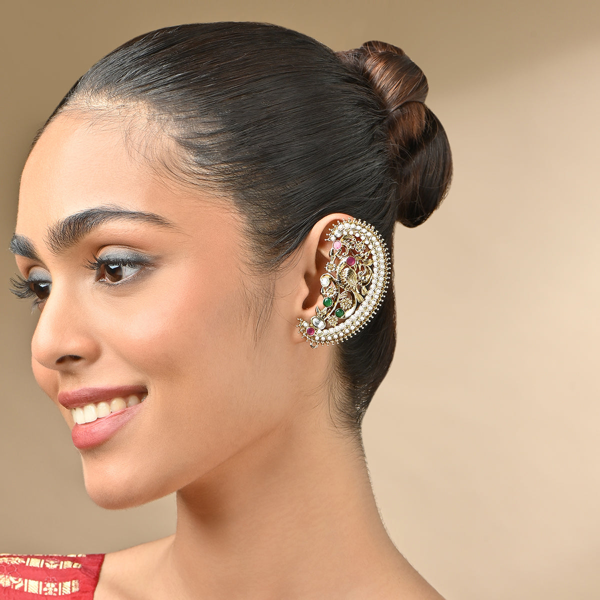Rajwada Heritage Paisley Statement Earrings