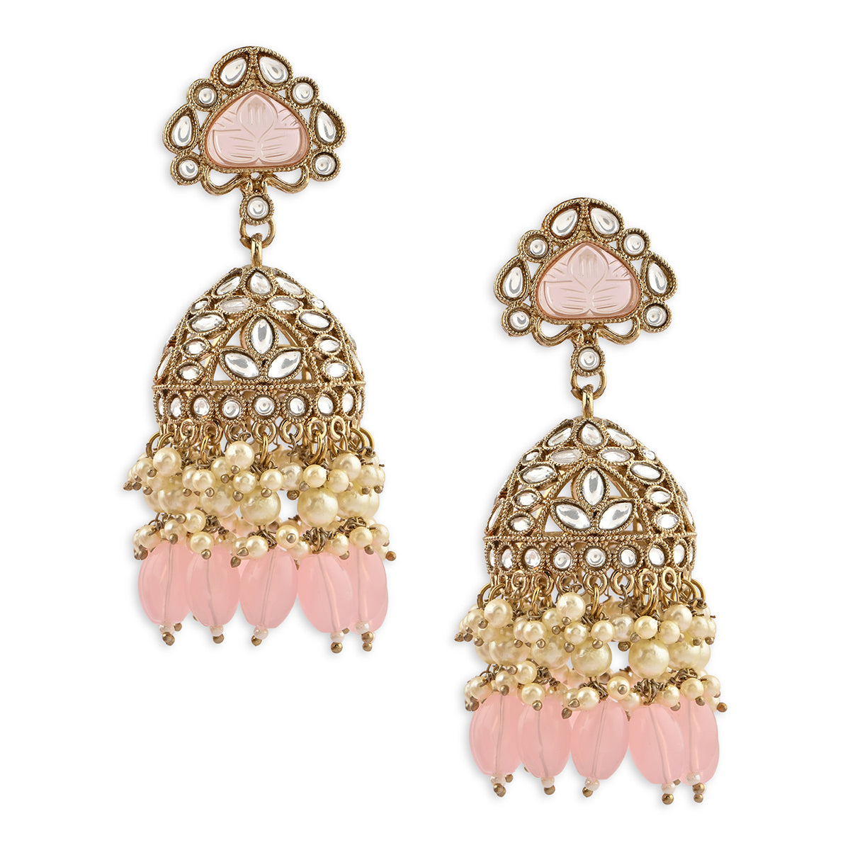 Festive Blush Pink Jhumka Earring