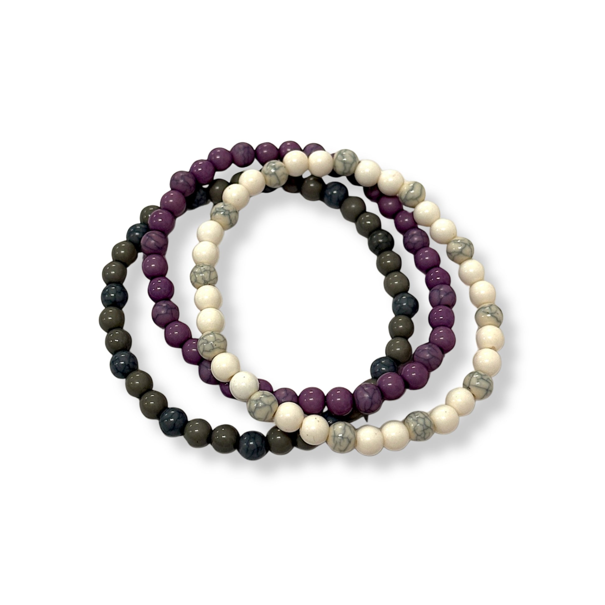 Trinity Stone-Bead Men’s Bracelet Set