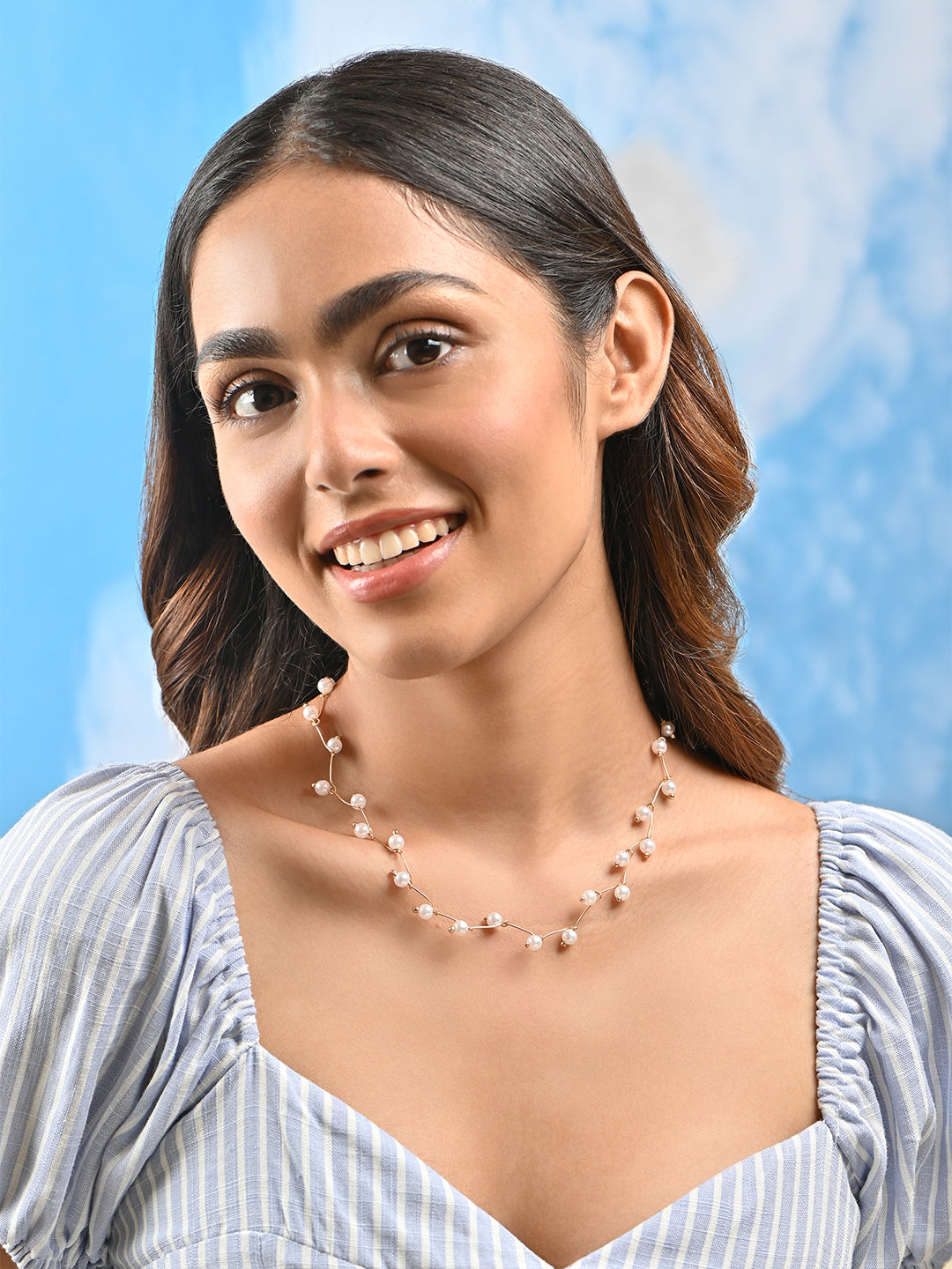 The Sylvana Pearl Choker Necklace