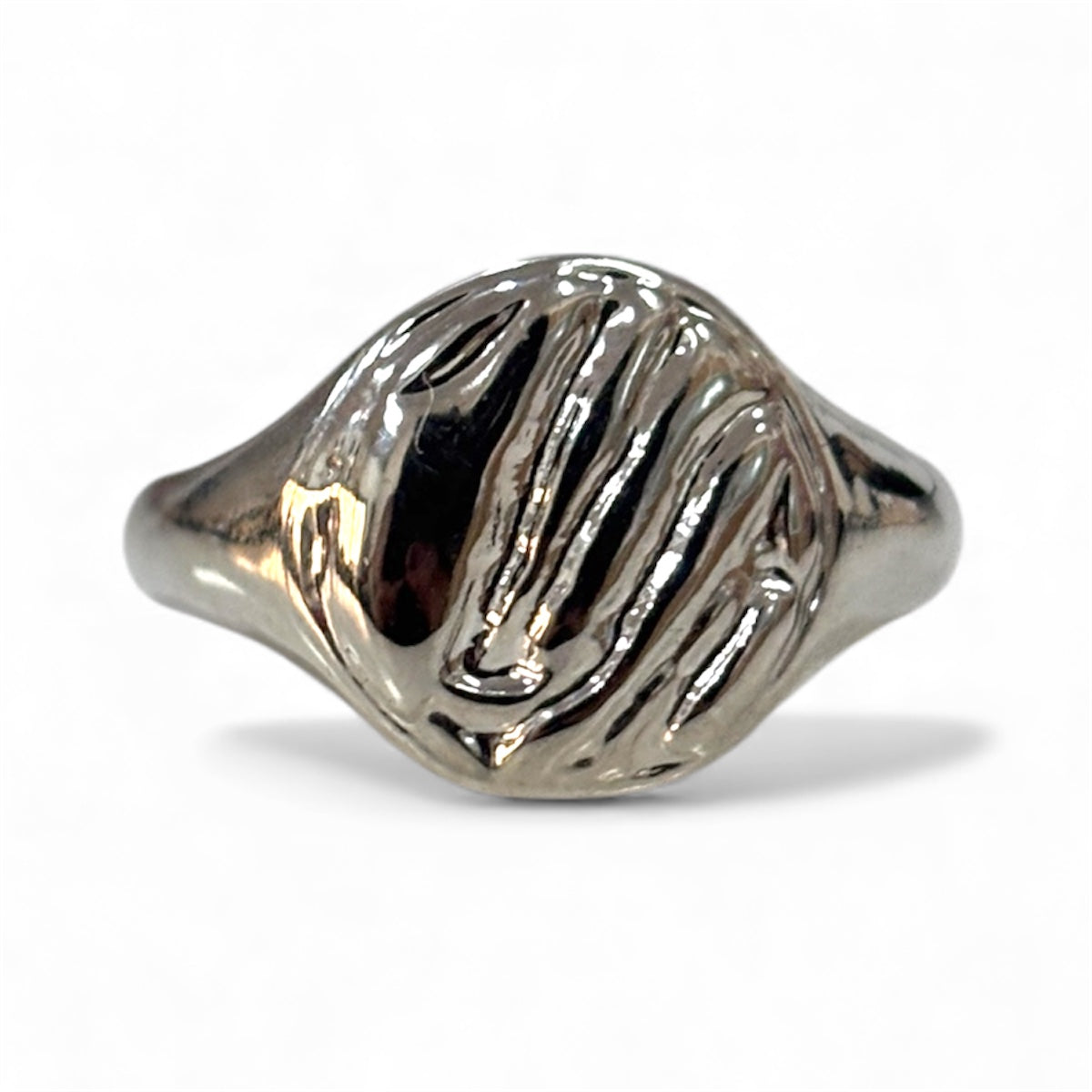 Silver & Black Men’s Alloy Statement Ring Set – Pack of 4