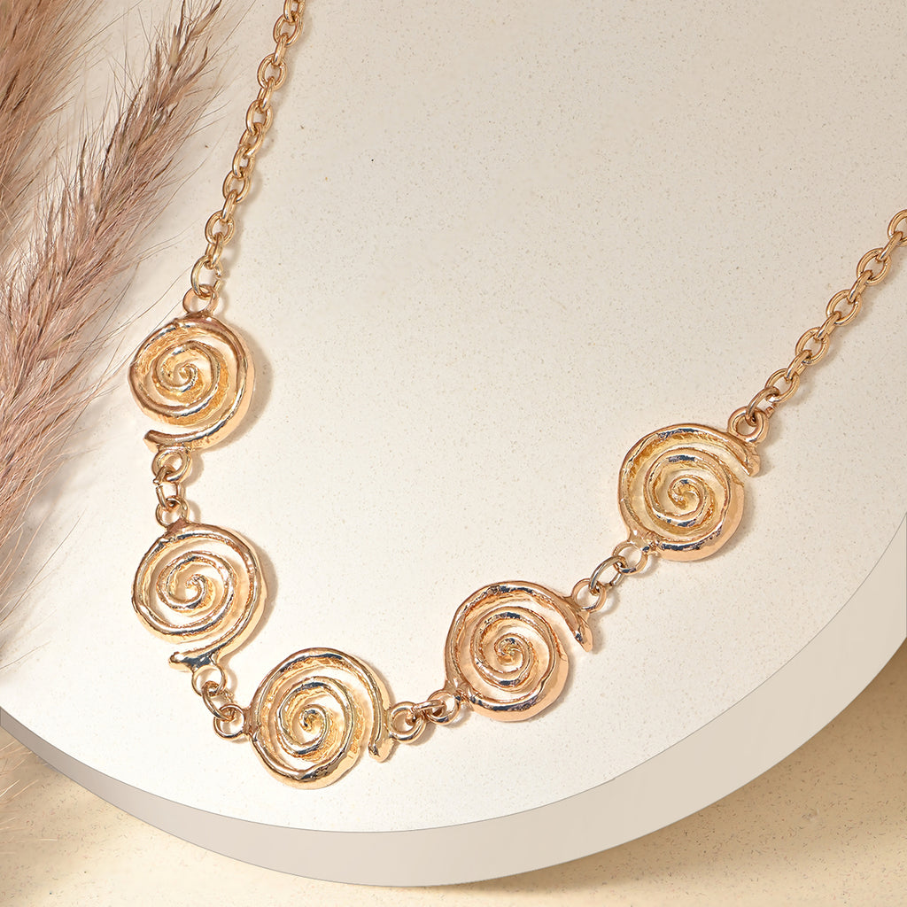 Golden Twisted Choker Necklace