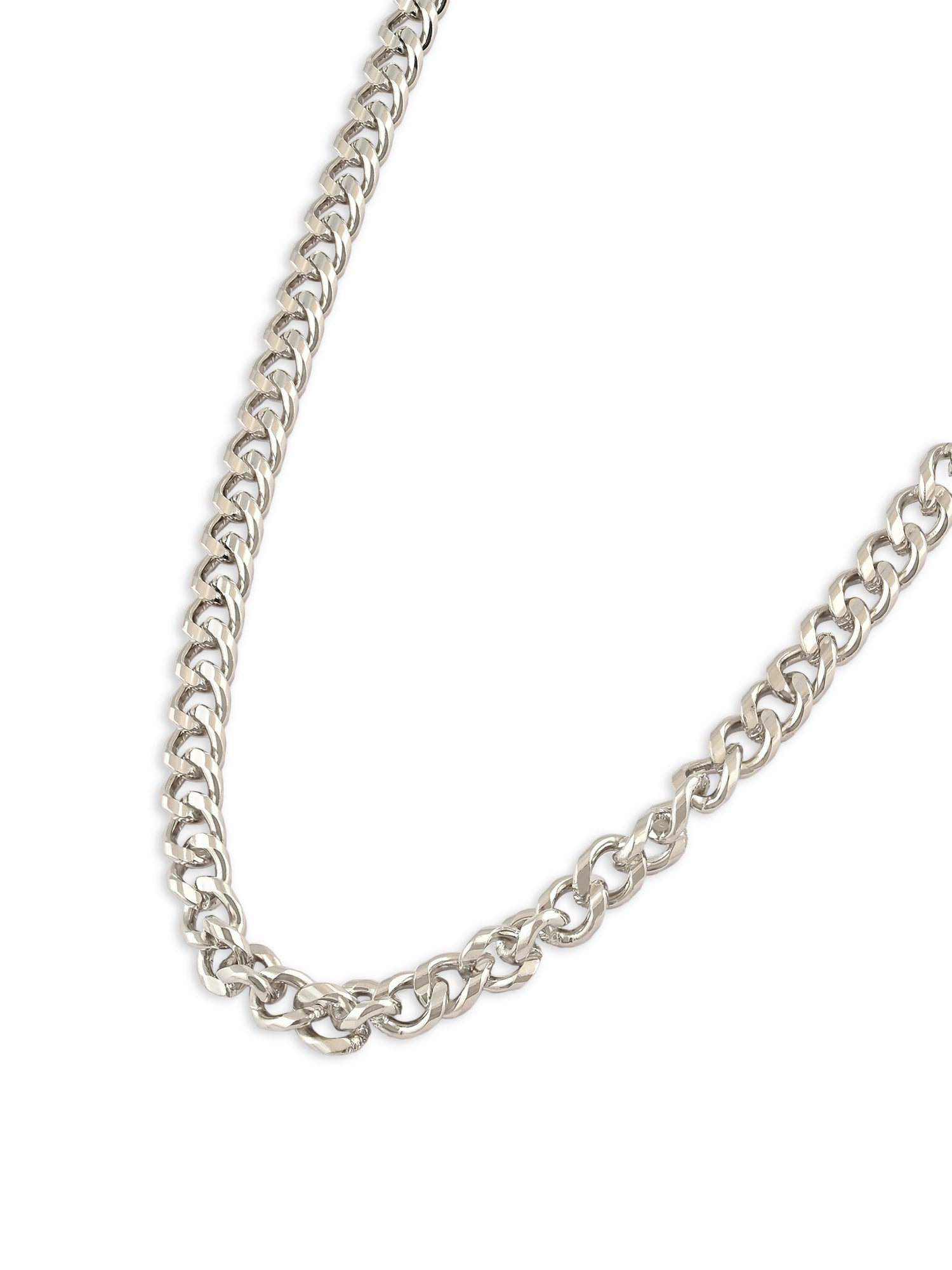 Silver Haze – Classic Cuban Chain for Men