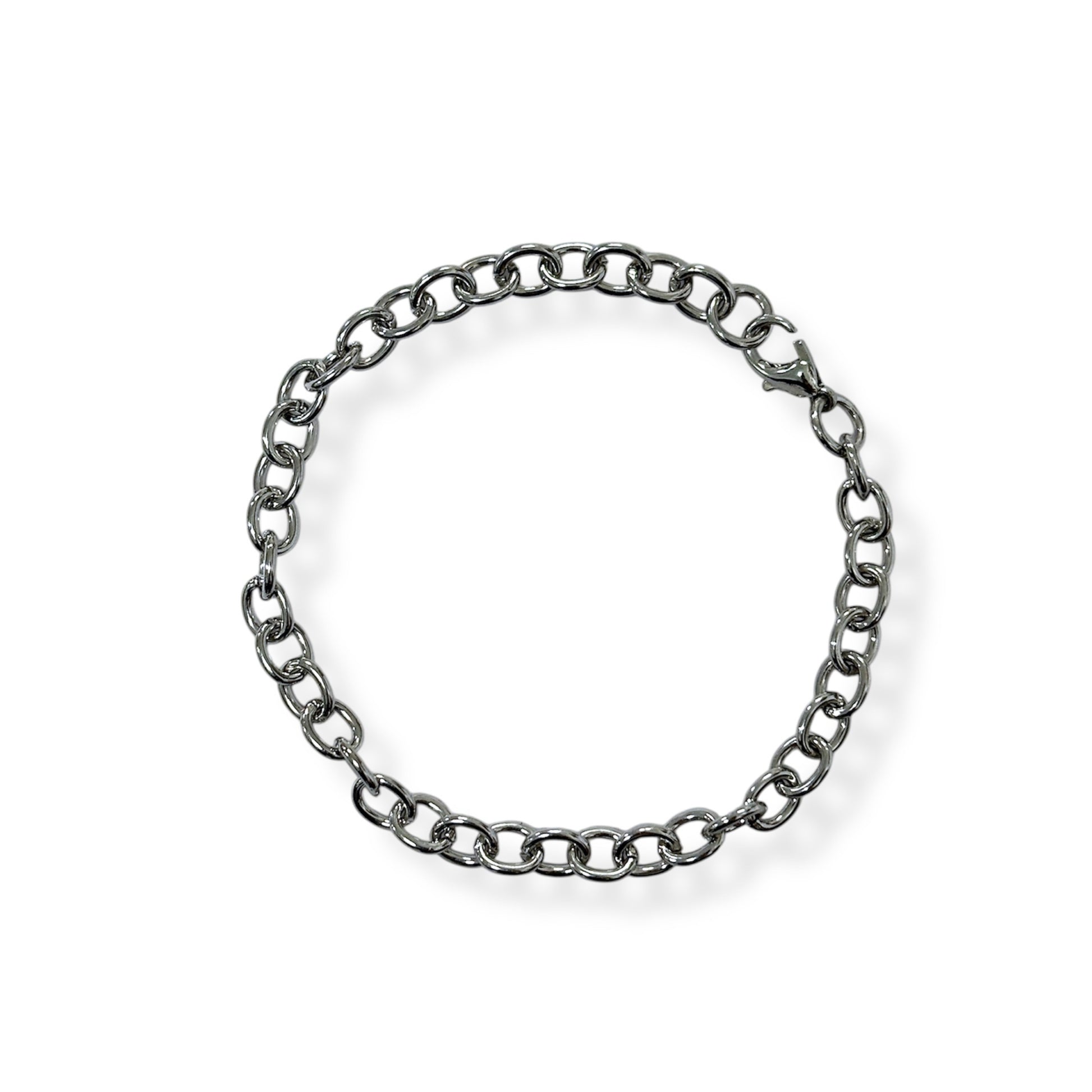 Dual-Link Silver Men’s Chain Bracelet Set