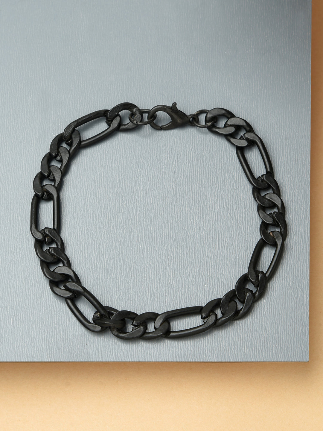 Black Link Bracelet For Men