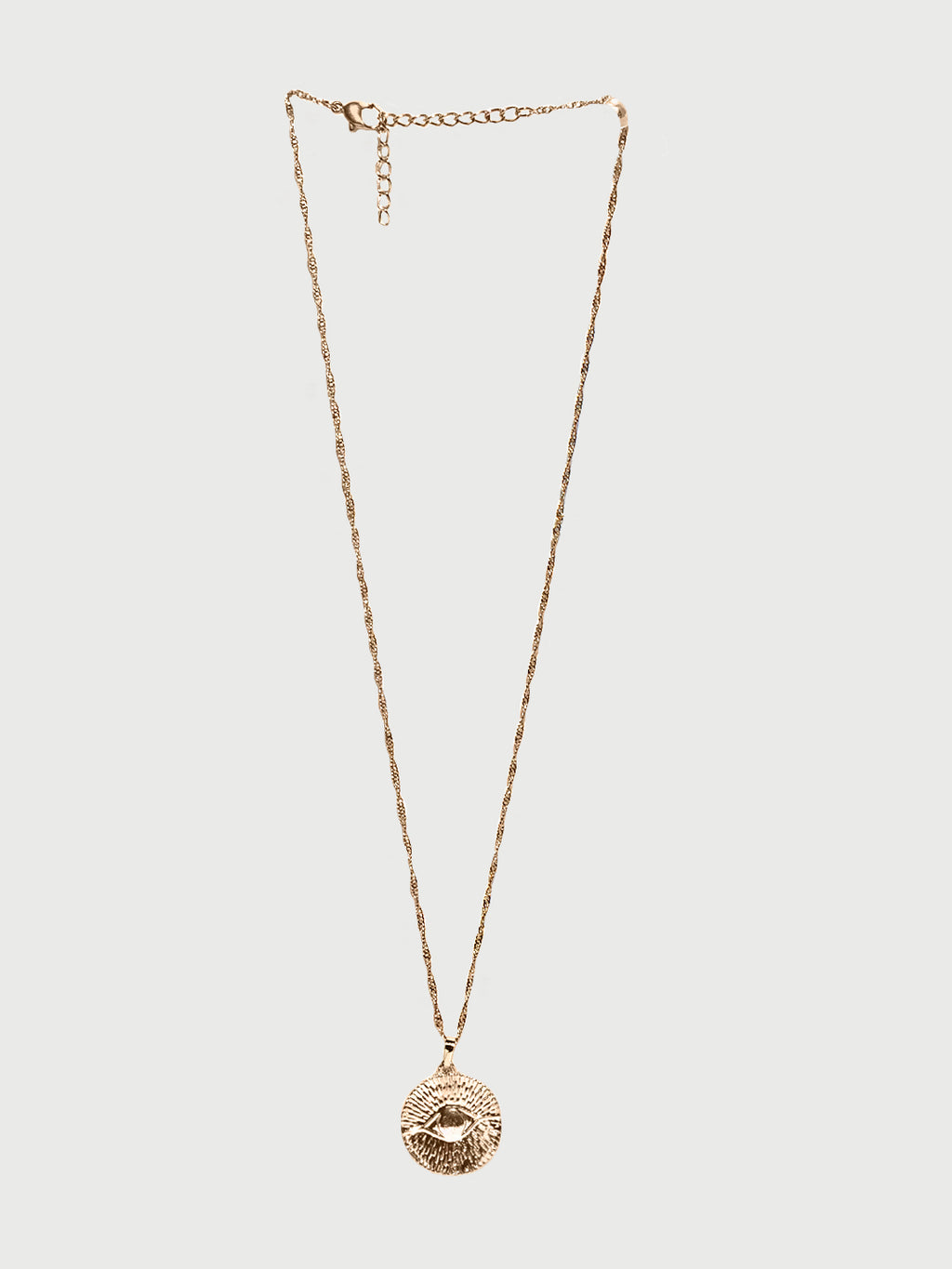Tactile Evil Eye Pendant Necklace