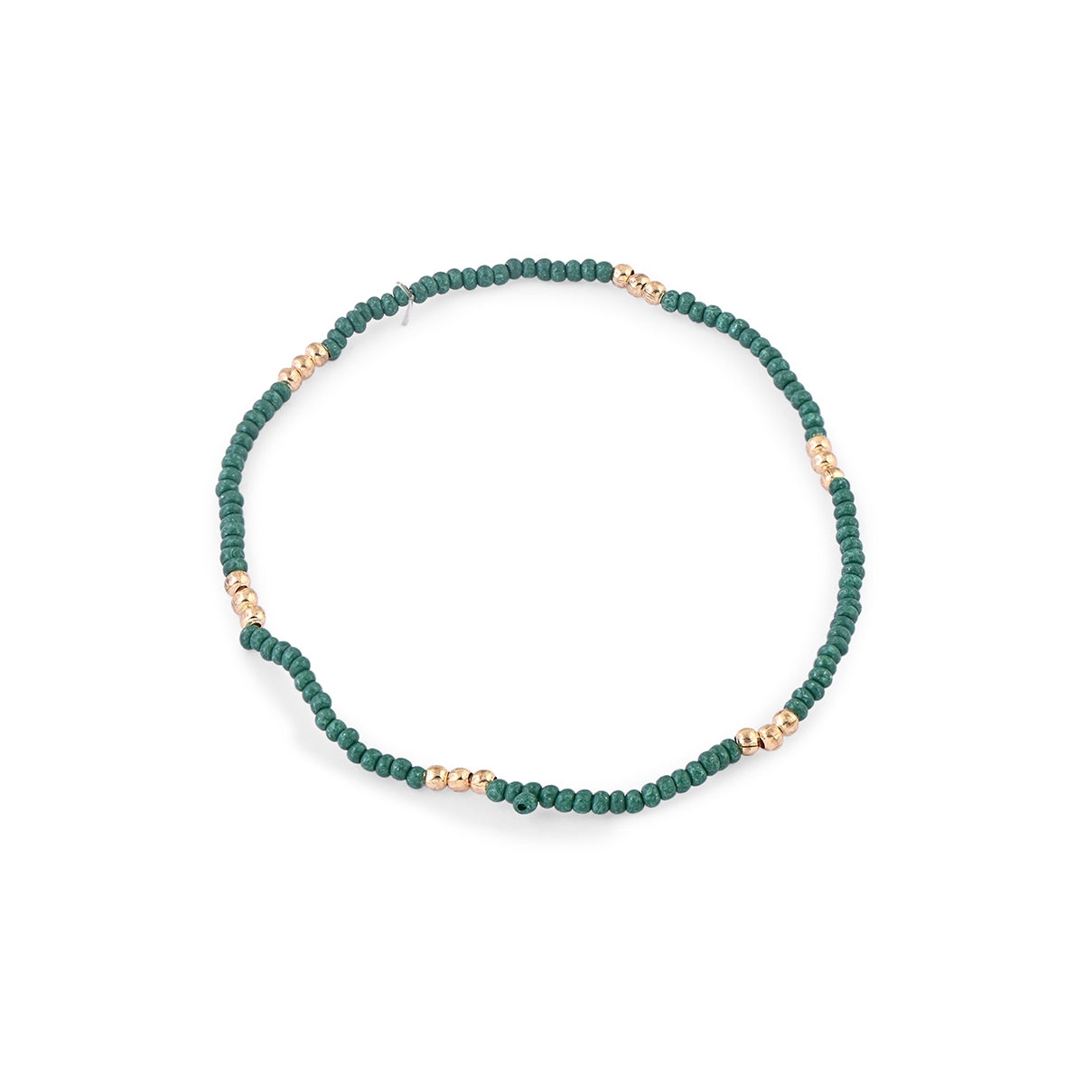 Multi-Layer Green Beaded Bracelet