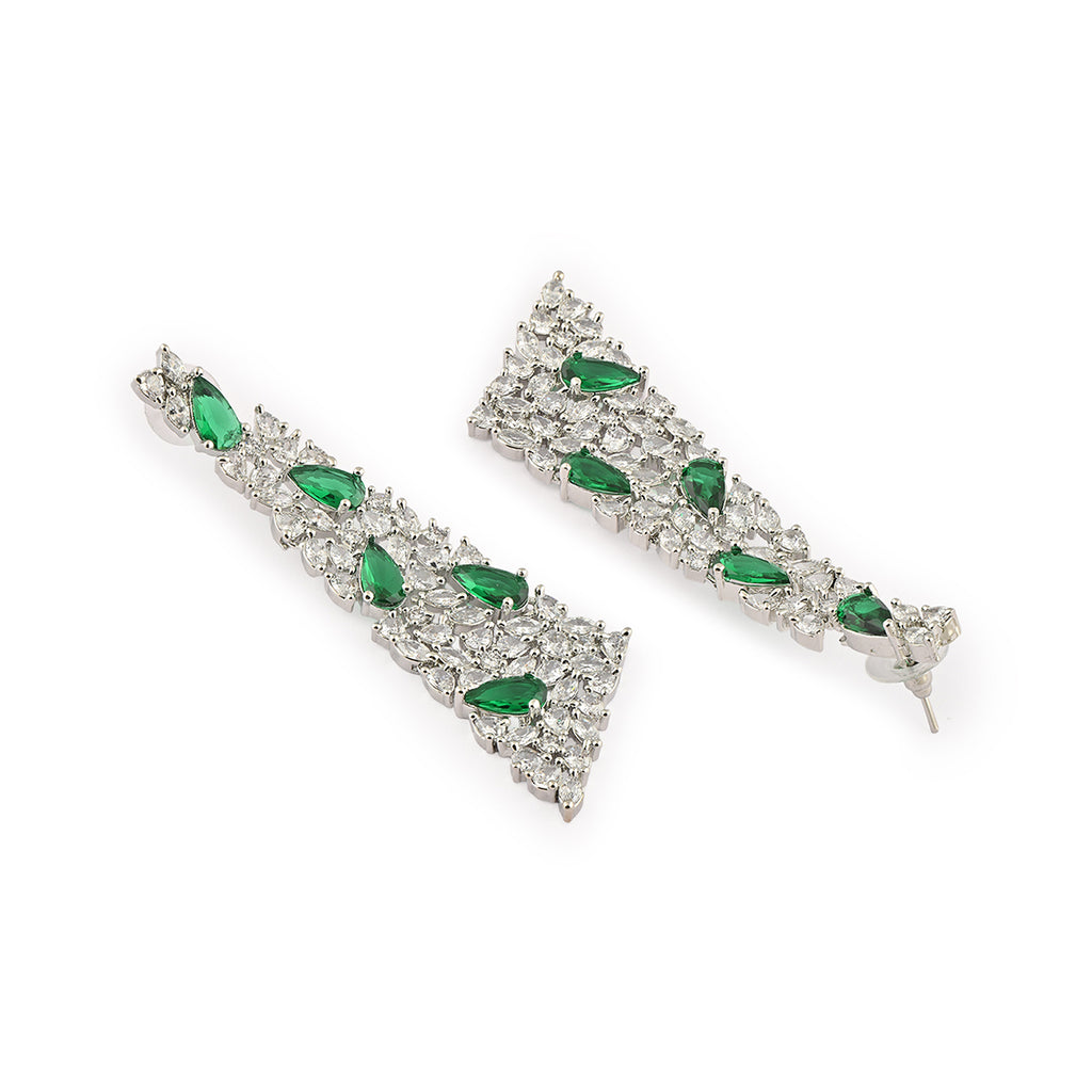 Handcrafted Emerald Spire Drop Earring