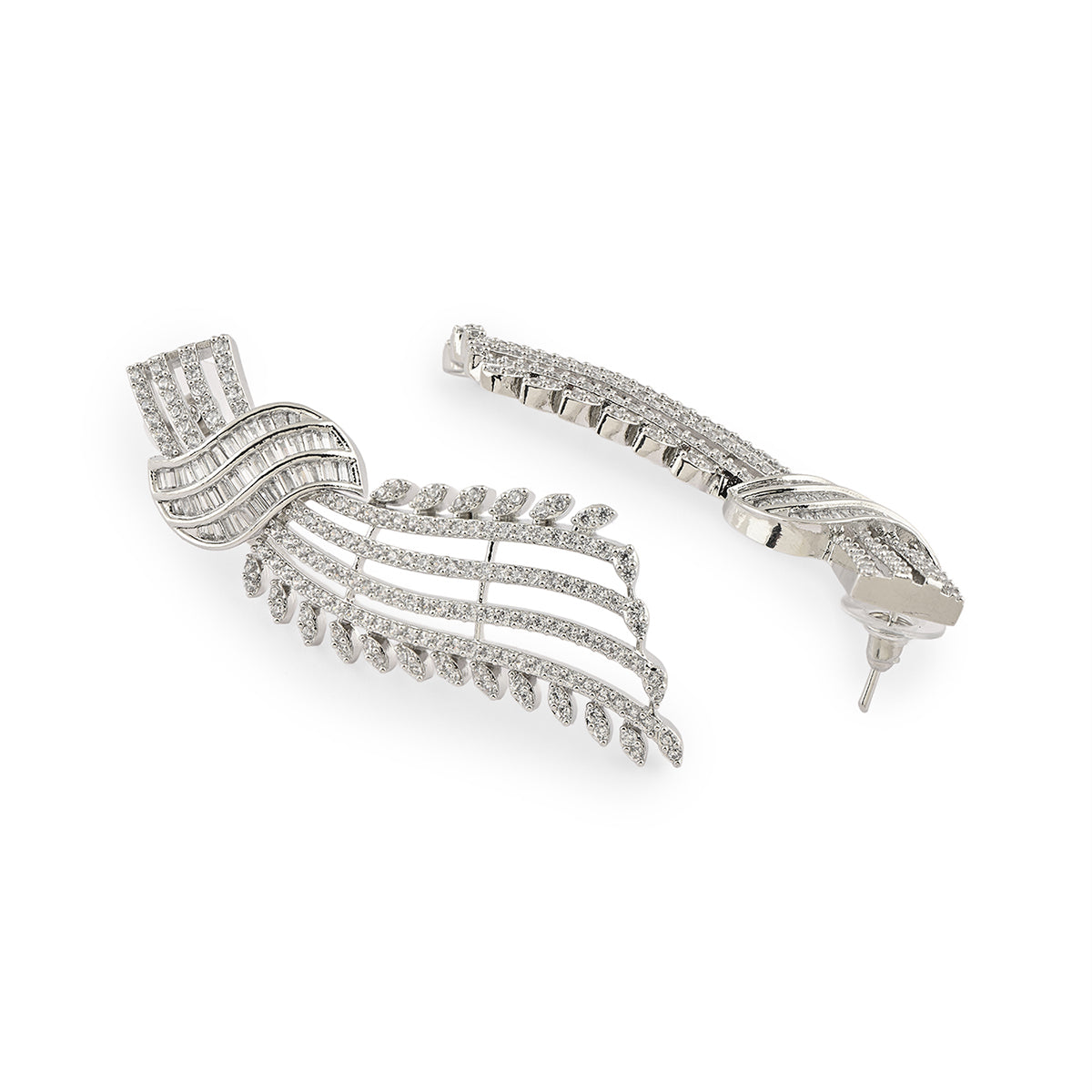 Winged Radiance Statement Drop Earring