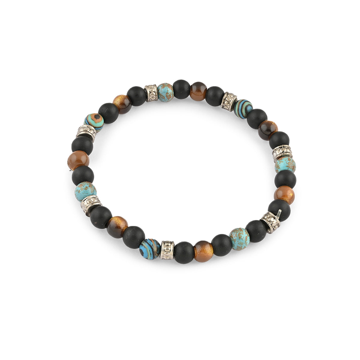 Men’s Beaded Bracelet Set – 3 Pieces