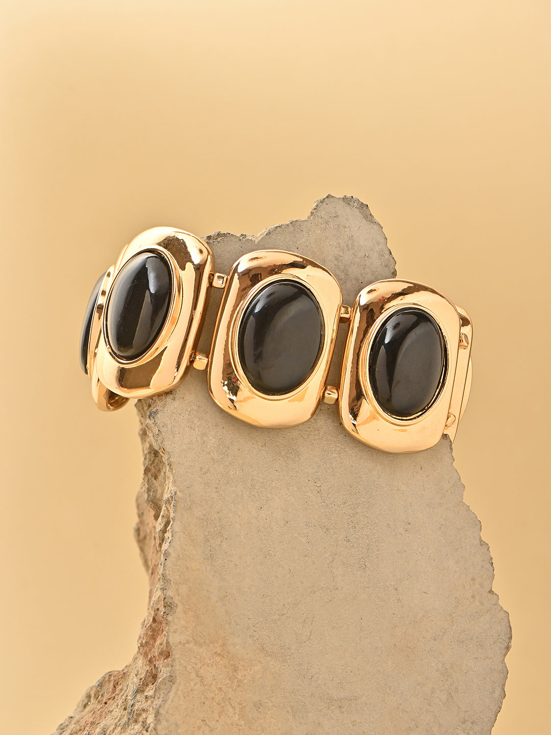Noir Luxe Black Stone Bracelet