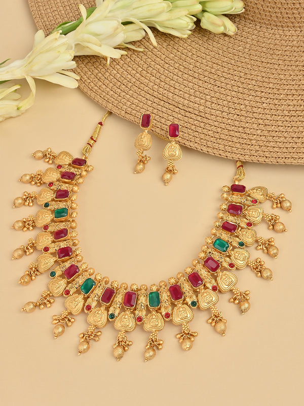 Multi Ethnic temple jewellery set women