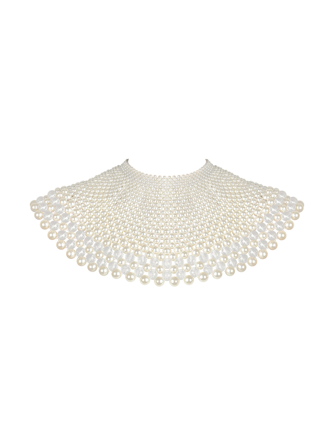 Goddess Pearl Wrap Around Cape Necklace