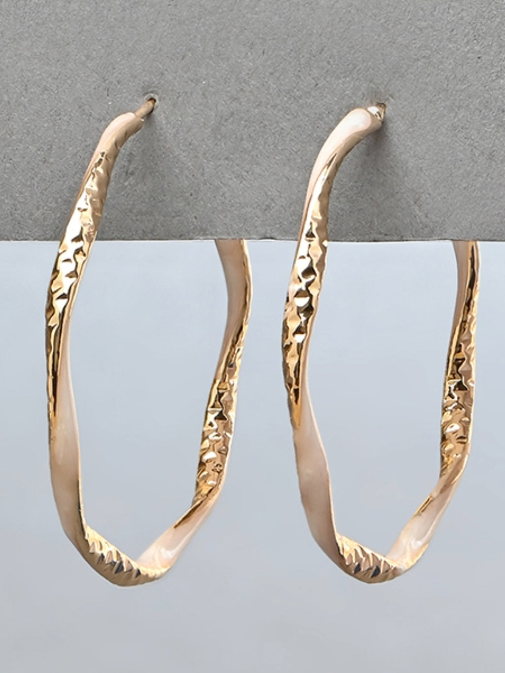 Twisted Oversized Hoop Earrings