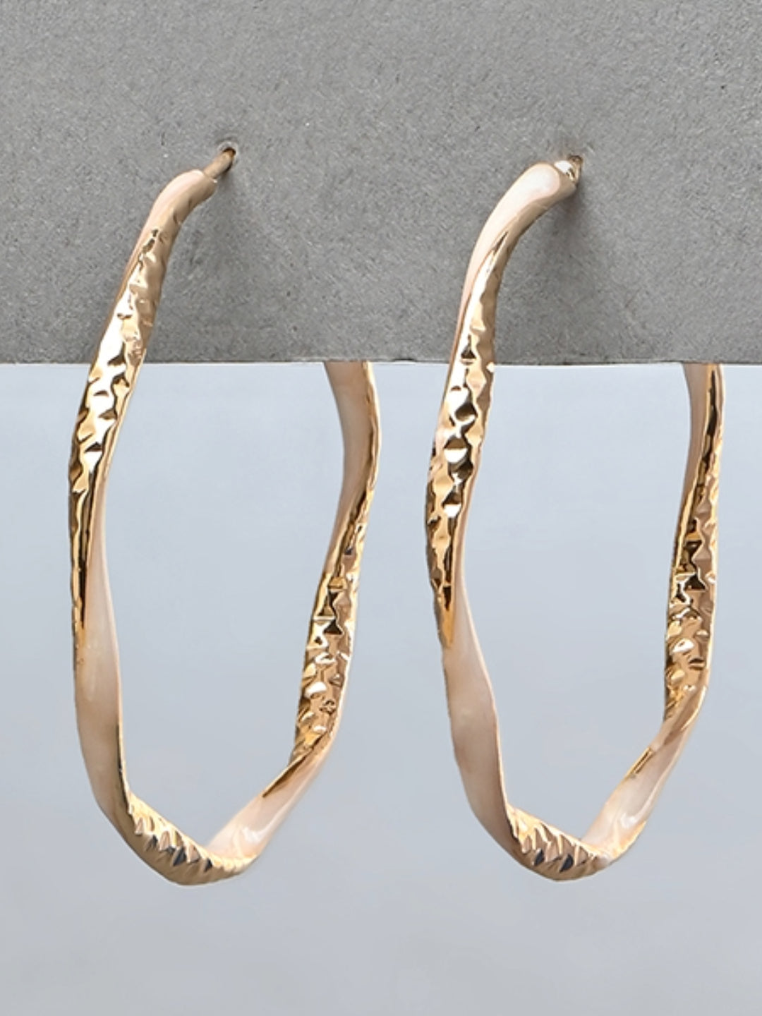 Twisted Oversized Hoop Earrings