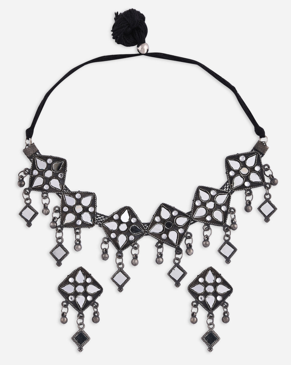 Tribal Noor Grid Oxidized Set